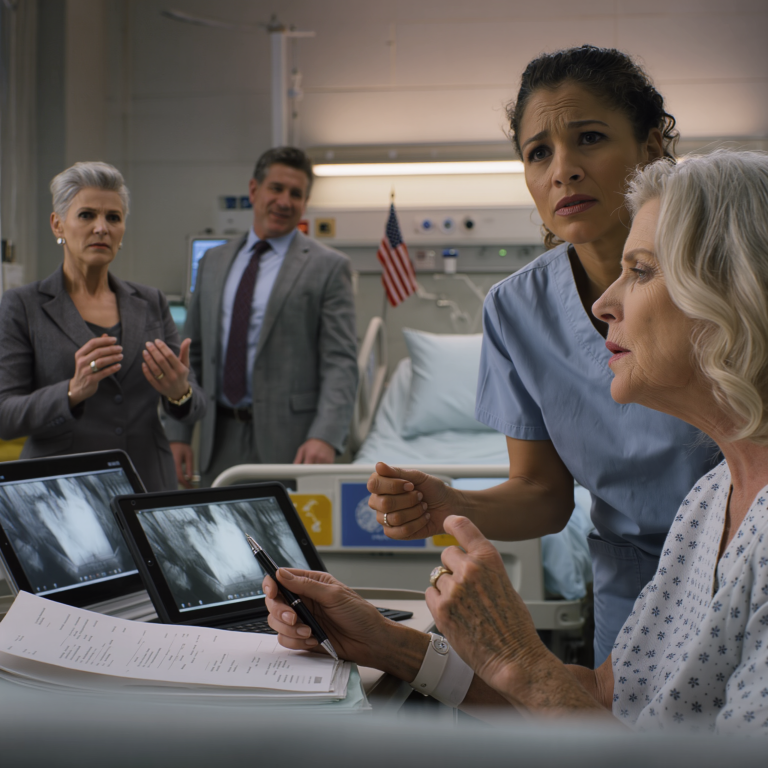 Pobiegłam na oddział intensywnej terapii, żeby podpisać to, co uważałam za dokumenty z prośbą o „puszczenie jej w spokoju”… ale nagle młoda pielęgniarka chwyciła mnie za nadgarstek, a w jej oczach pojawiło się przerażenie: „Nie podpisuj, daj mi dokładnie 10 minut”… i kiedy zaczęło odtwarzać się nagranie z monitoringu, w końcu zrozumiałam, dlaczego się trzęsie.