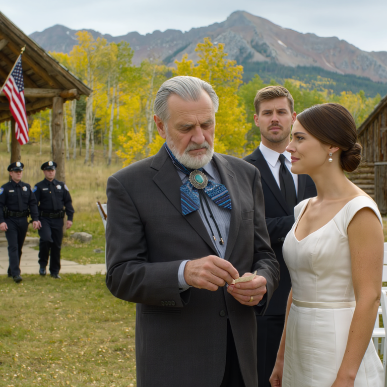 Tuż przed tym, jak moja córka powiedziała „tak”, wsunęła mi w dłoń karteczkę, którą schowała w bukiecie ślubnym, i wyszeptała: „Tato… proszę, pomóż mi”. Jej narzeczony miesiącami krążył po naszej rodzinnej farmie – wypytując o akt własności, wartość, spadek – a ja zbagatelizowałam to jako ciekawość. Ale ten skrawek papieru sprawił, że zerwałam się na równe nogi na środku kościoła i…