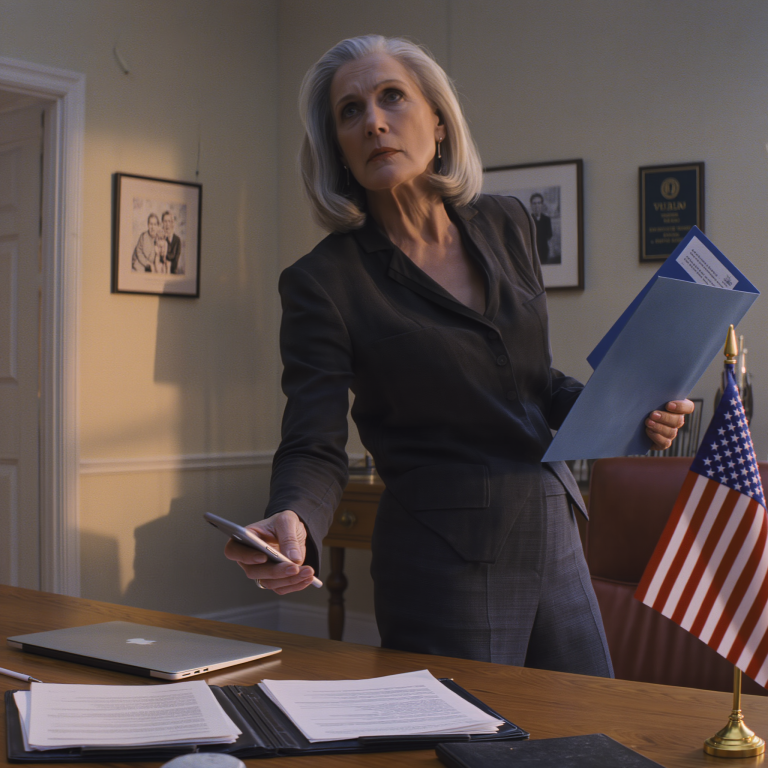 Otworzyłam teczkę męża dotyczącą „Restrukturyzacji spółki”… Potem przeczytałam jego słowa: „Stara kobieta nawet nie będzie wiedziała, co podpisuje” – więc uśmiechnęłam się, podałam kolację i czekałam na pukanie do drzwi…