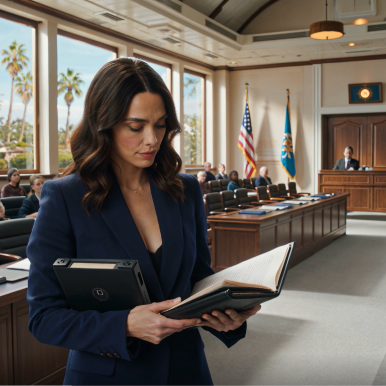 Mój mąż się ze mną rozwiódł, zabierając nam dom w Kalifornii za 600 tysięcy dolarów i opiekę nad dziećmi. „Nigdy więcej nie zobaczysz dzieci!” – śmiał się w sądzie. Pozwoliłam im myśleć, że jestem załamana i wróciłam przygotowana. Teraz jego prawnik zbladł z przerażenia.