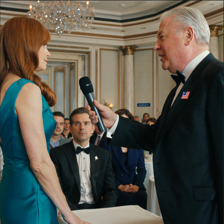 Mój mąż chwycił mikrofon podczas naszego przyjęcia z okazji 25. rocznicy ślubu i uśmiechał się, jakby ta noc należała do niego, ale kiedy zaśmiał się i powiedział: „Ja zarobiłem pieniądze, a ona tylko zmieniała pieluchy”, właściciel hotelu wyszedł z cienia, wziął mikrofon i powiedział: „Ona nie miała szczęścia; to ona uciekła”.