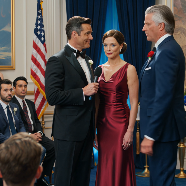 „Ona ma szczęście, bo ja wciąż tu jestem”. Mój mąż wziął mikrofon na naszej 25. rocznicy ślubu i głośno się roześmiał: „Powiedzmy sobie szczerze – to ja zarobiłem pieniądze, a ona po prostu siedziała w domu i zajmowała się dziećmi”. Wtedy właściciel hotelu – wpływowy mężczyzna, który obserwował nas z cienia – wszedł na scenę, wziął mikrofon i powiedział: „Ona nie ma szczęścia… to ją straciłem. Czekałem 25 lat, żebyś pokazała wszystkim, kim naprawdę jesteś”.