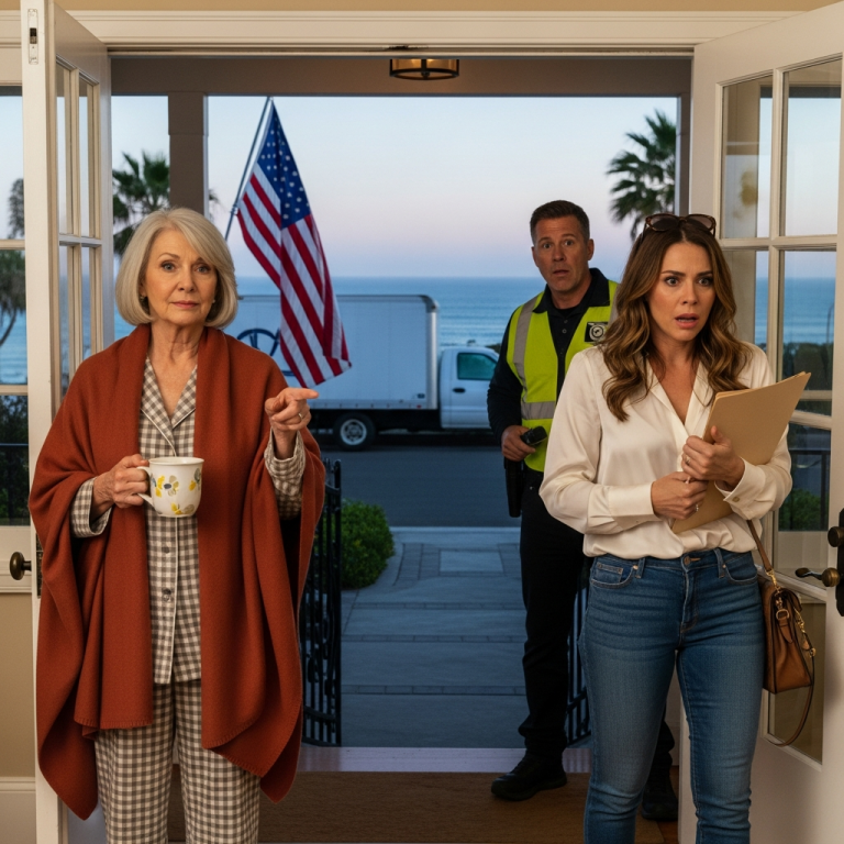 Moja synowa przyjechała o 5 rano ciężarówką, żeby odebrać mój dom na plaży. To, co znalazła w środku, powstrzymało jej przeziębienie.